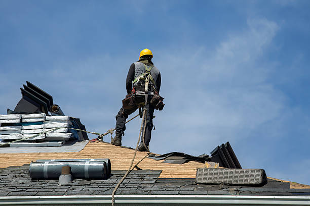 Professional Roof Replacement technician working in Glenfield, ND